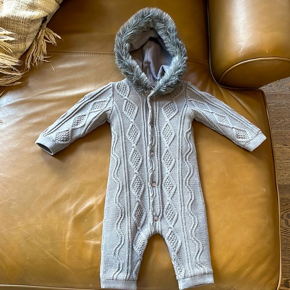 Fleece-lined Sweater Onesie - Monica + Andy - Picture 2 of 6